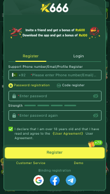 K666 App Register